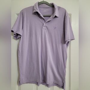 American Eagle super soft polo size large light purple